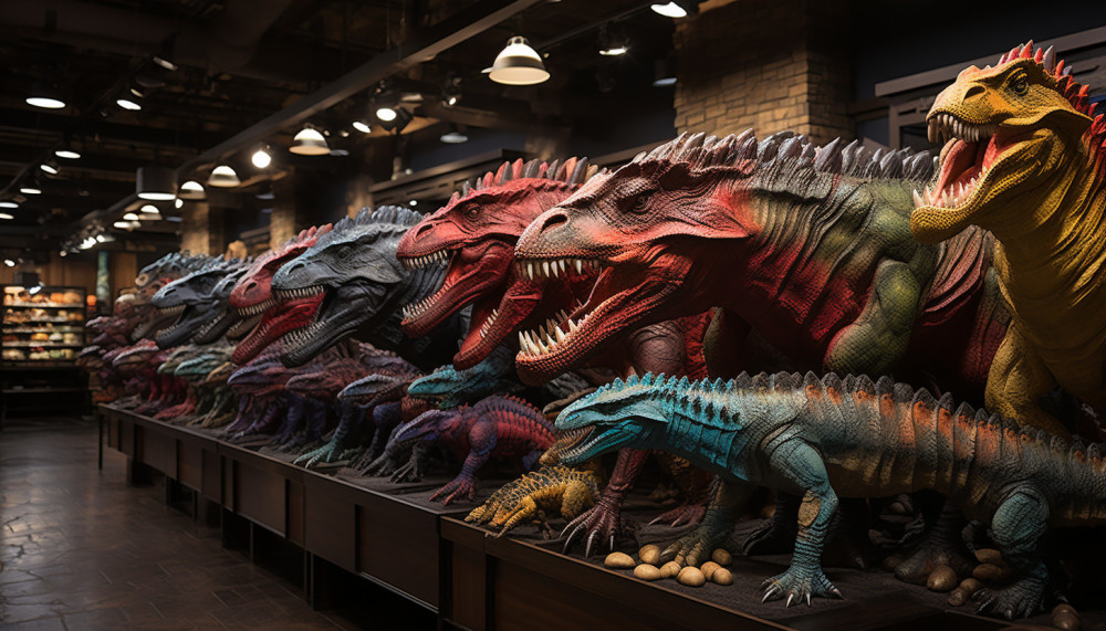 Divers - Quels sont les accessoires et produits disponibles dans une boutique dinosaure?